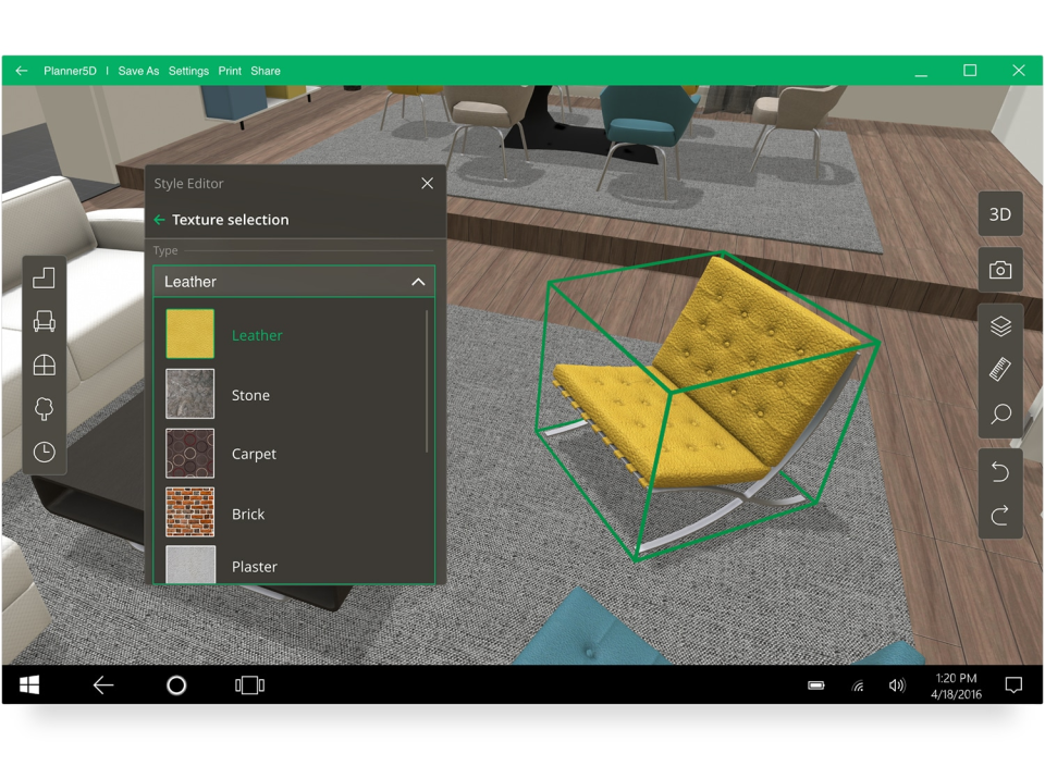 screenshot of Planner 5D